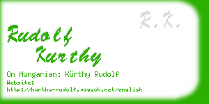 rudolf kurthy business card